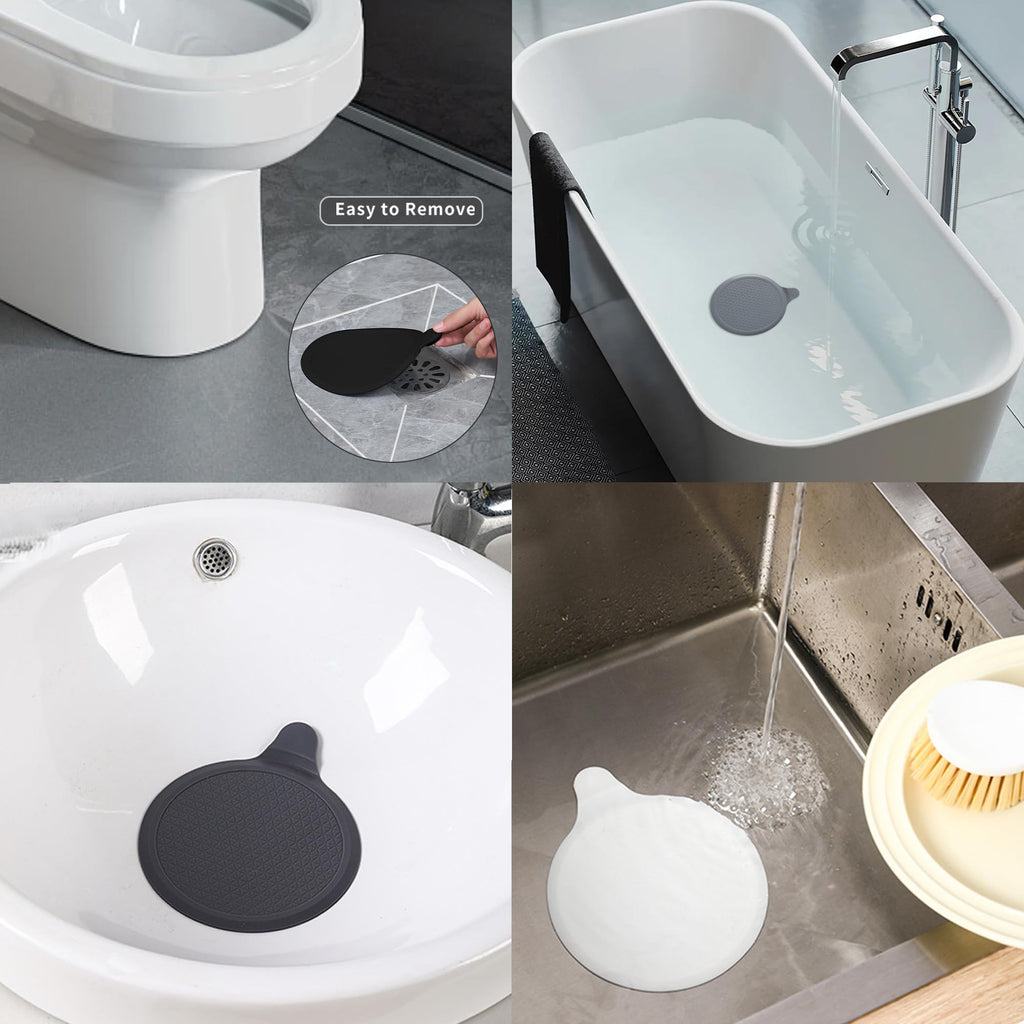 Dekukar 2 Pack Silicone Bathtub Stopper Bath Tub Sink Plug 6 inch/15cm - image 3