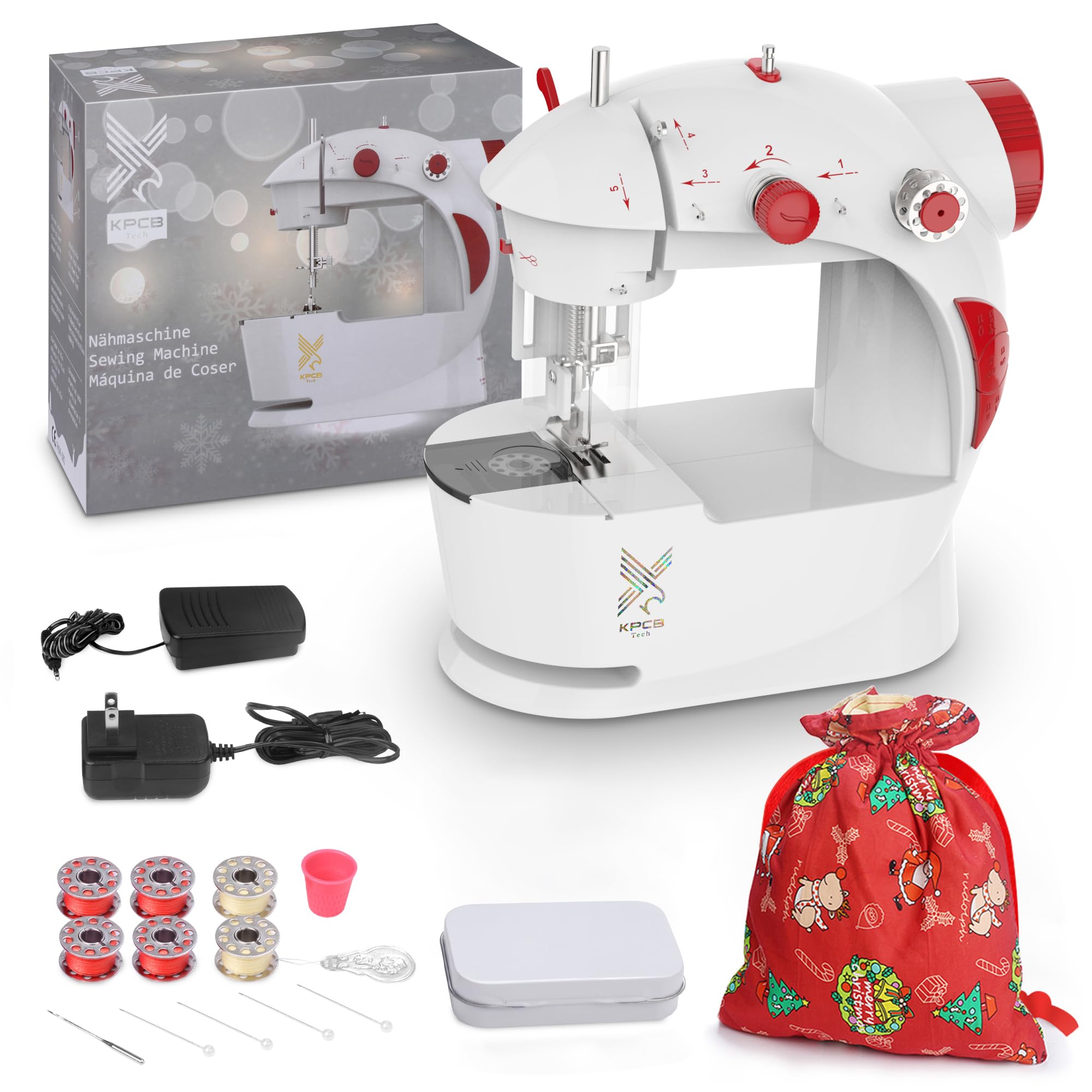 KPCB Mini Sewing Machine for Kids and Beginners with DIY Sewing Kit