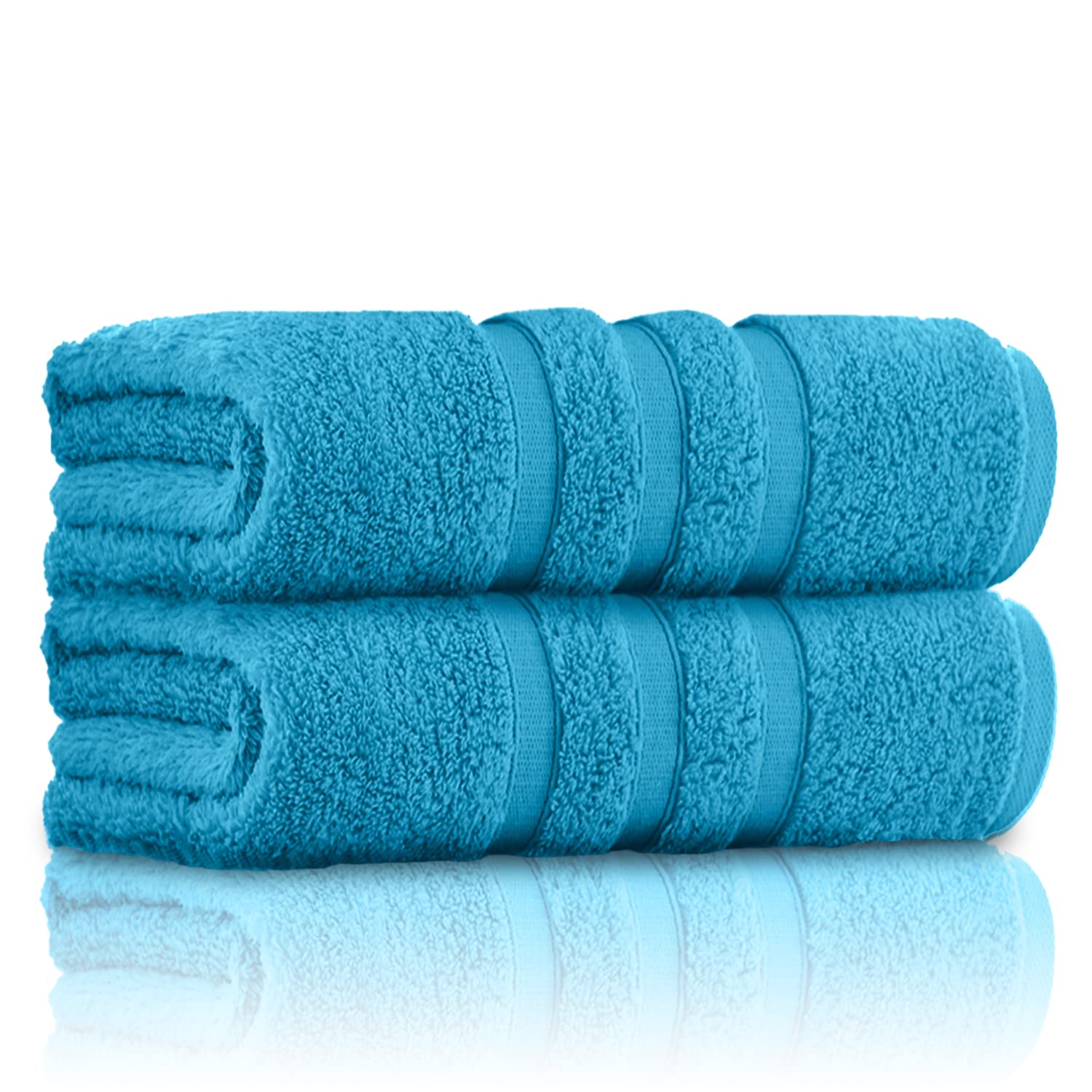 GC Gaveno Cavailia Luxury 550 GSM Zero Twist Cotton Bath Towel - Turquoise