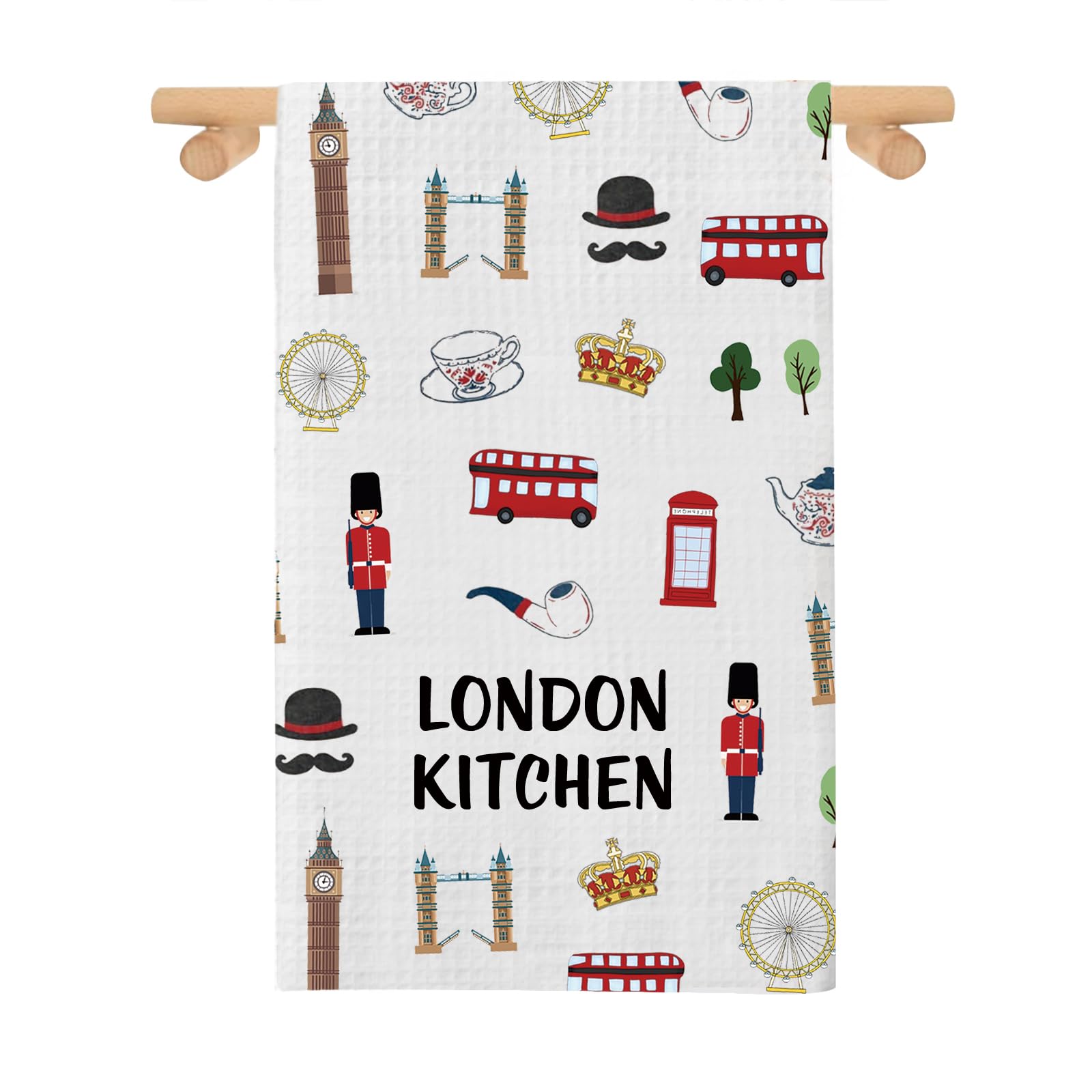 London Kitchen Towel – Absorbent Polyester Tea Dish Towel