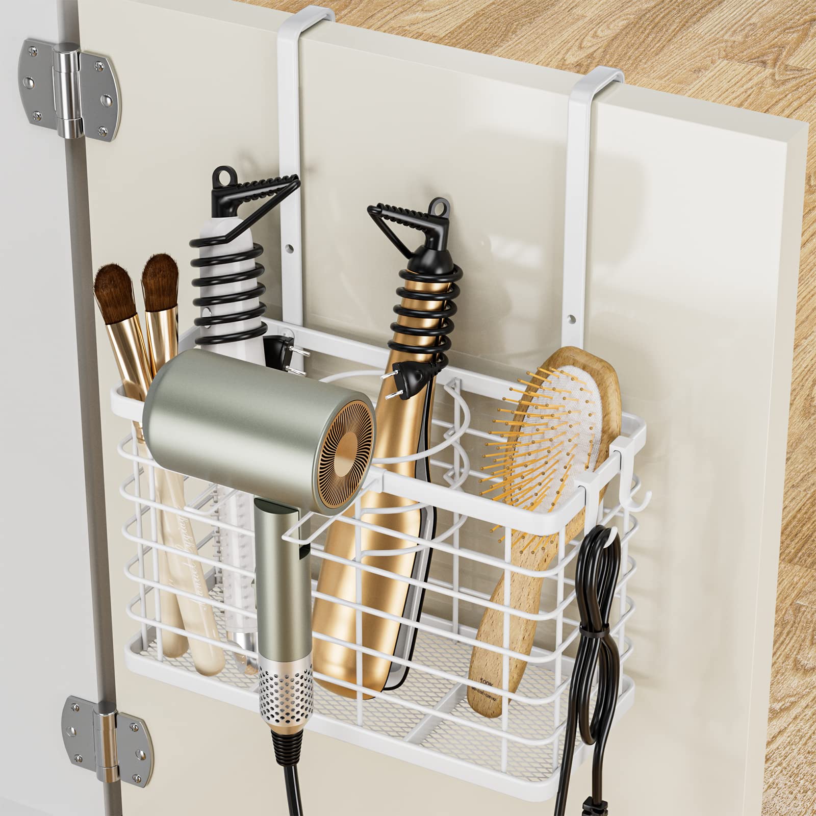 OVICAR 3-in-1 Hair Tool Organizer – Adjustable Wall & Cabinet Door Holder