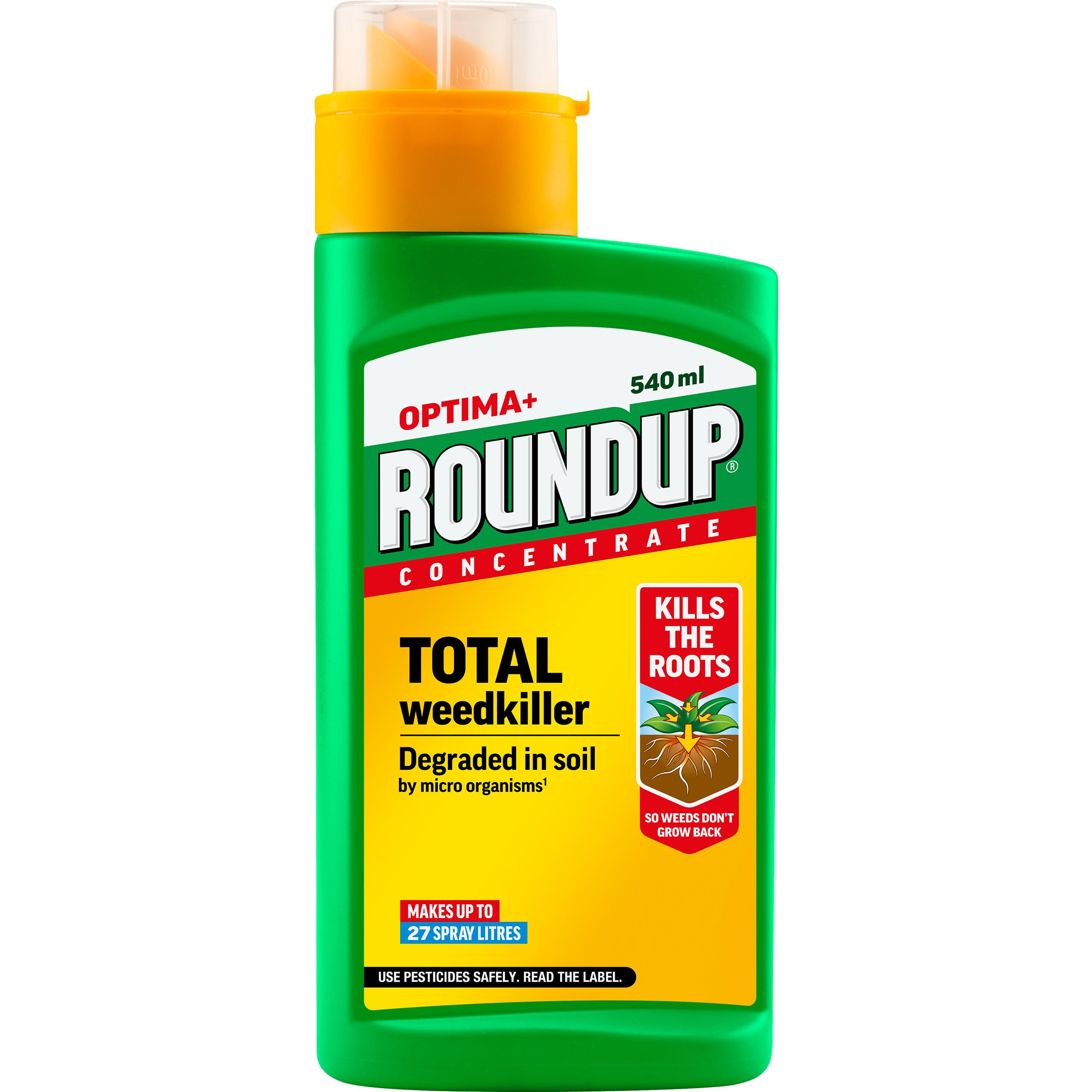 Roundup Optima+ Total Weedkiller Concentrate - 540ml Root Killer