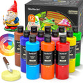 Shuttle Art Outdoor Acrylic Paint - 12 Colors Waterproof Set (250ml)