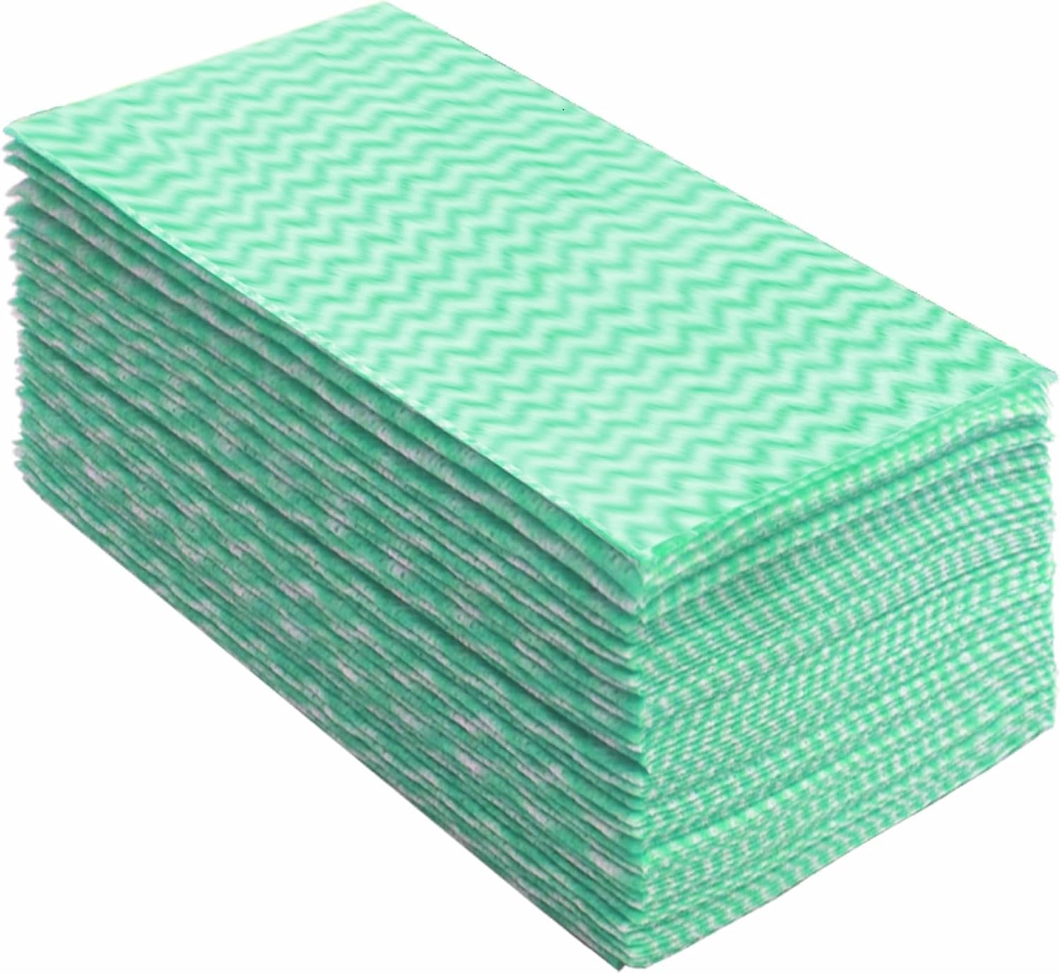 Peachicha Reusable J Cloths - 40 Pack Absorbent Cleaning Cloths, Green