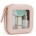 Prite Clear Makeup Bag | PU Leather Travel Toiletry Pouch with Gift Box