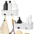 SBW Shower Caddy 2-Pack – Rust Proof Wall Mounted Bathroom Organizer