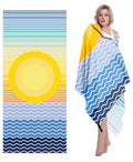 Style Slice Sand Free Microfibre Beach Towel - Quick Dry XL 200x90cm