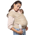 Boba Baby Wrap Carrier – Ergonomic Hands-Free Sling for Newborns, Sand Leopard