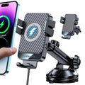 MOKPR 15W Wireless Car Charger – Auto Clamping Dashboard Phone Holder
