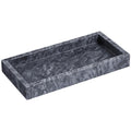 Navaris Black Marble Decorative Tray – Elegant Vanity and Bathroom Organizer