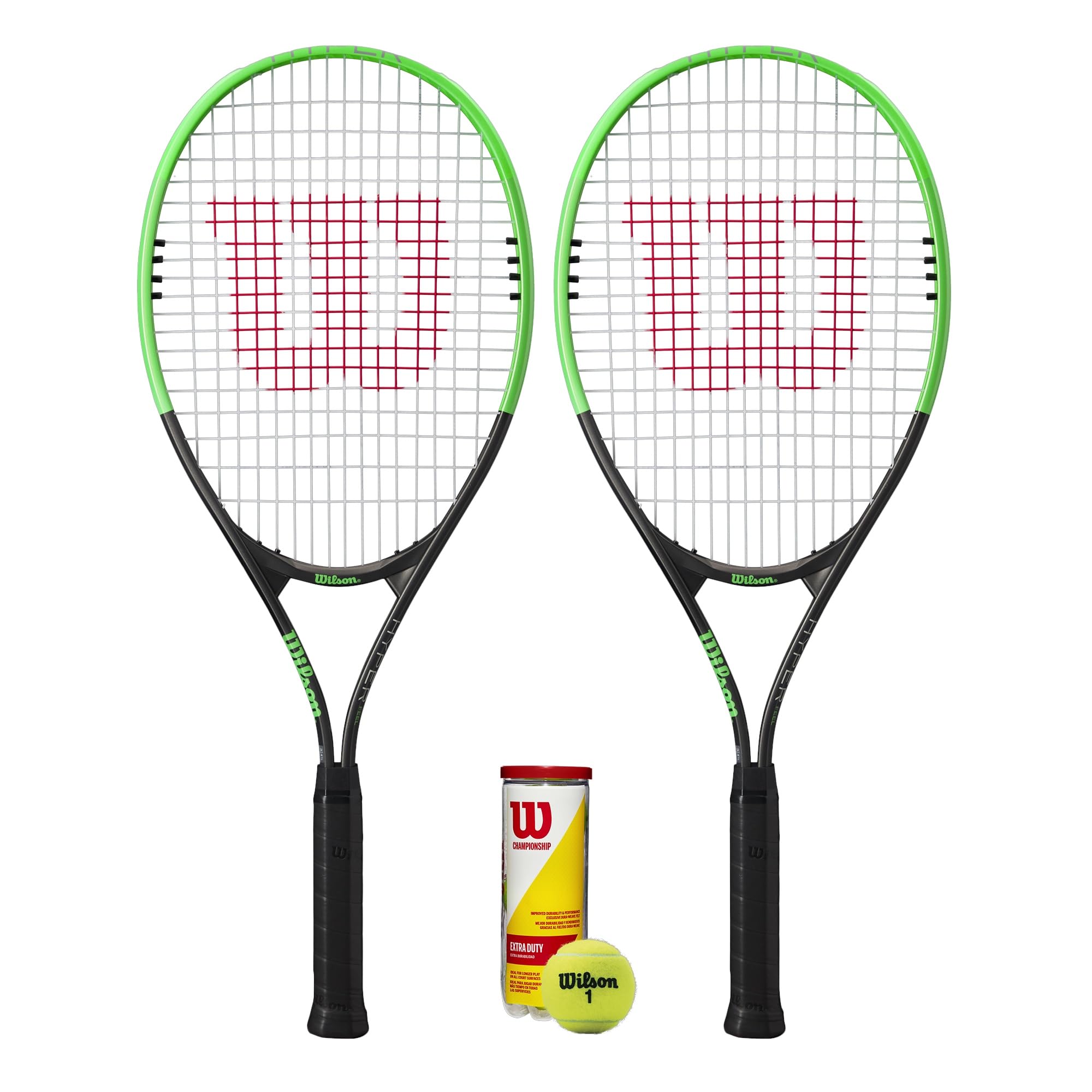 Wilson Pro Staff Precision XL Tennis Racket Set - 2 Rackets & 3 Balls