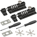 Spopal 4-Digit Combination Locking Bolt – 2 Pack Zinc Alloy Gate Latch