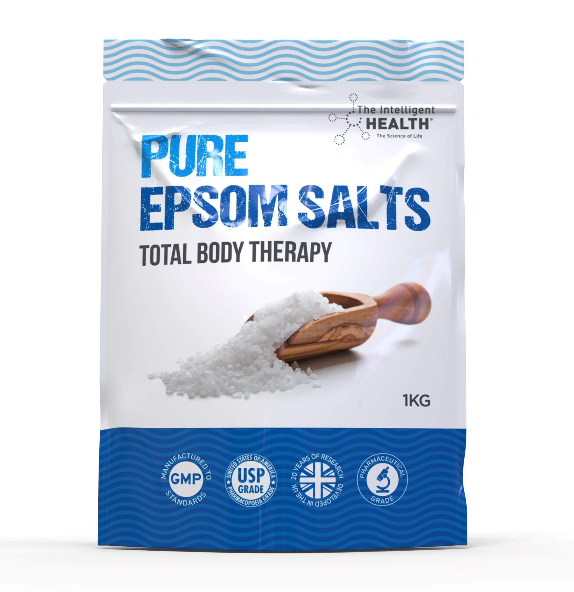 The Intelligent Health Pure Epsom Salts | Magnesium Bath Soak – 3kg