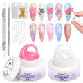 BISHENGYF Solid Builder Gel Kit | 2pcs 30g Clear & Rose 3D Sculpting Gel