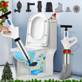 High Pressure Toilet Plunger Kit | Stainless Steel Drain Unblocker