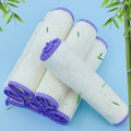 Bamboo Dish Cloths – 6-Pack Eco-Friendly Reusable Kitchen Rags