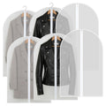 6 Pcs Long Garment Bags 60x100cm Waterproof Zip Clothes Covers - image 1