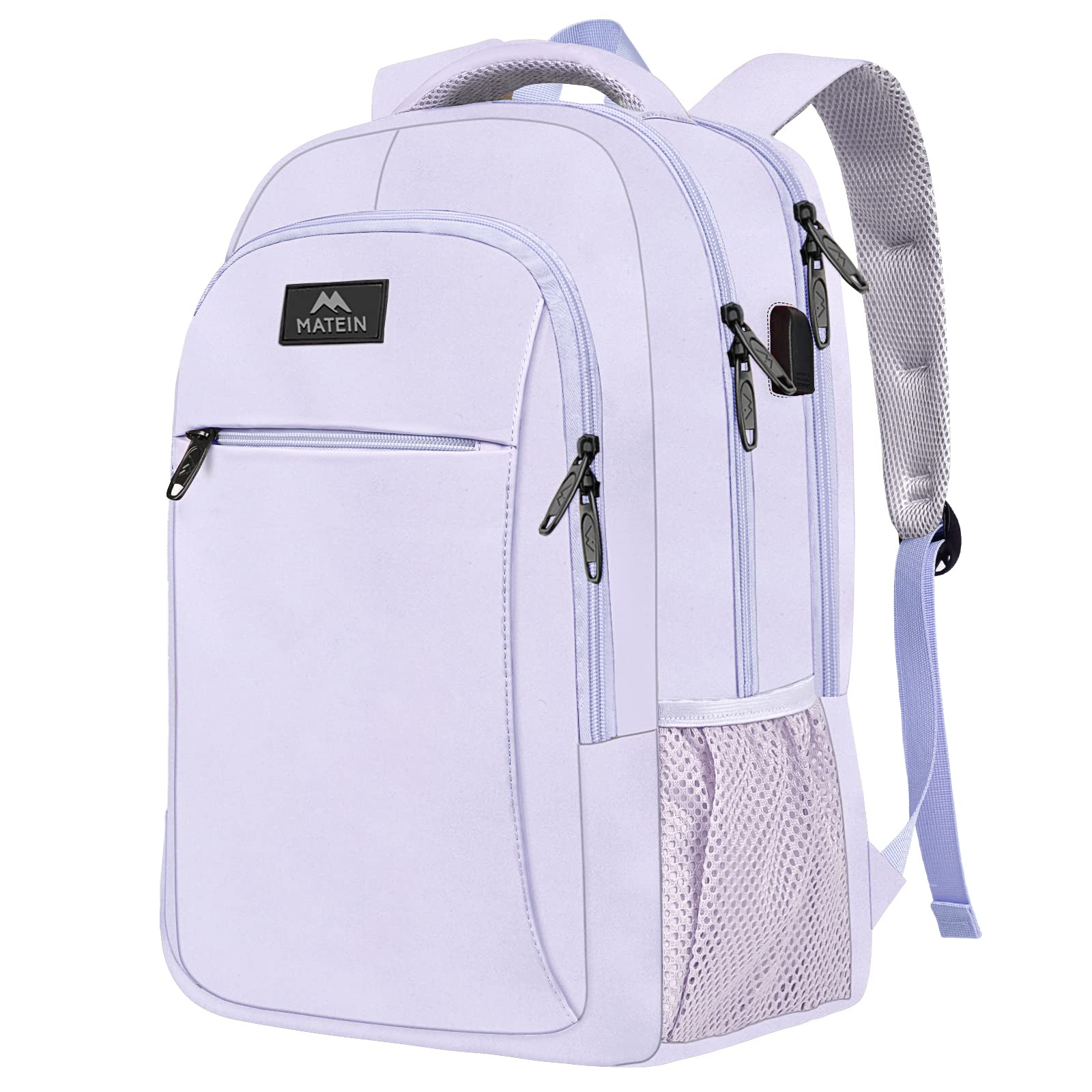 MATEIN Women's 15.6 Inch Laptop Backpack - Water Resistant USB Daypack