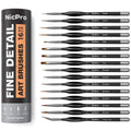 Nicpro 16PCS Miniature Paint Brushes – Fine Detail Set for Models & Acrylic