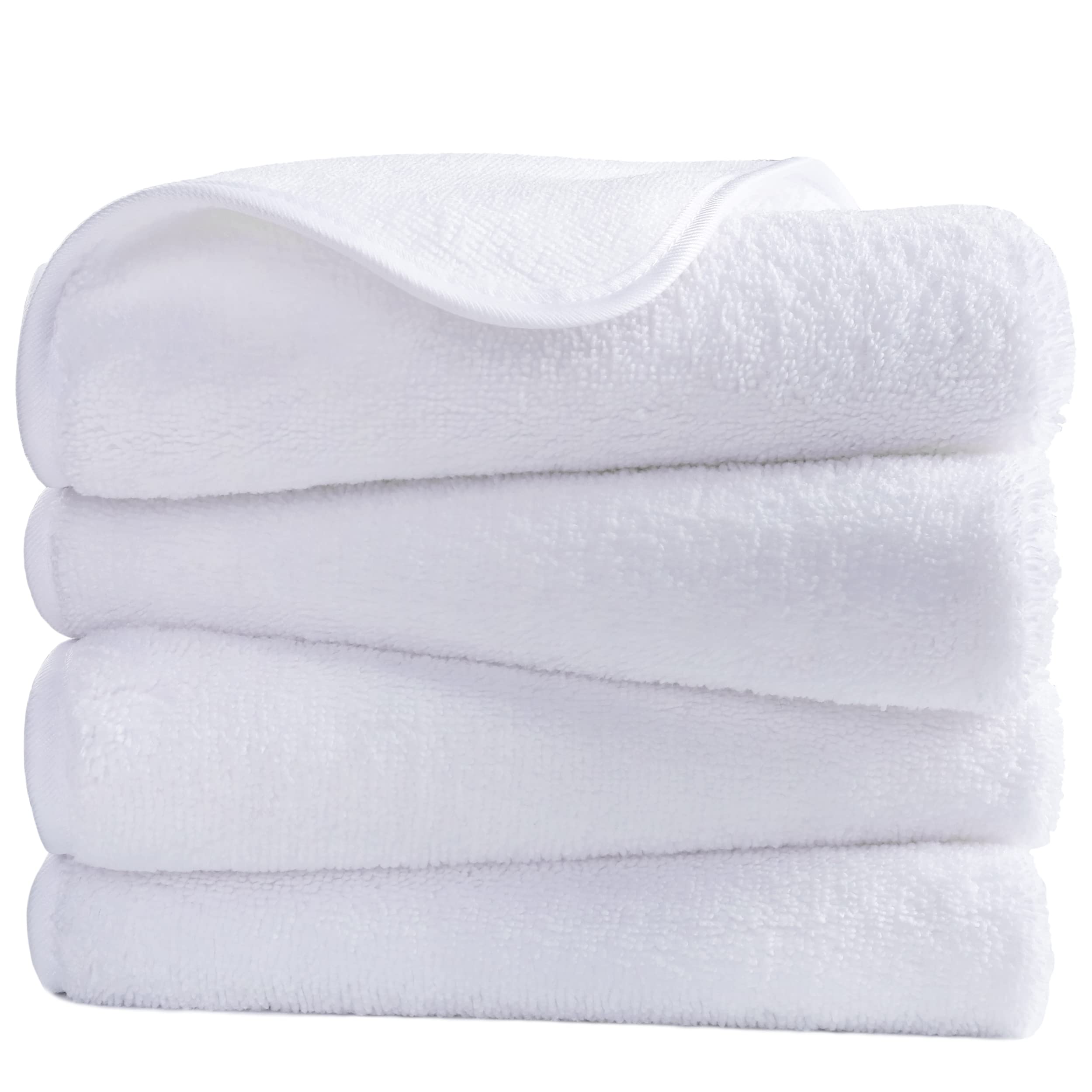 Polyte Microfibre Hand Towel Set - Quick Dry & Lint Free - 4 Pack