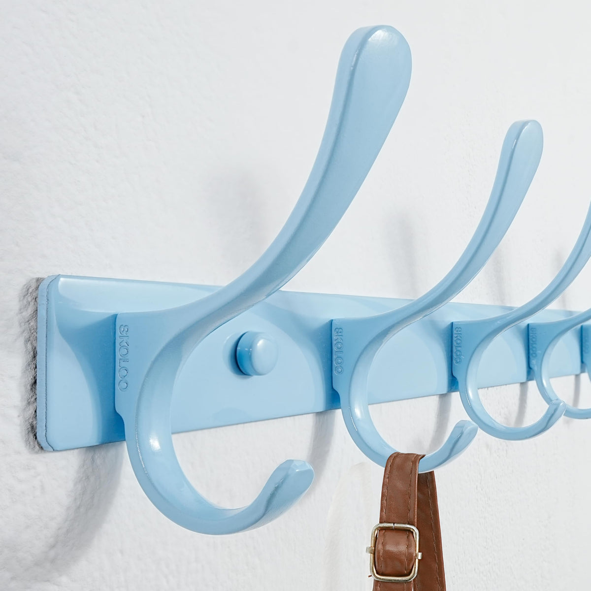 SKOLOO Coat Rack Wall Mounted - 10 Hooks, Pack of 2, Heavy Duty, Stainless Steel, Metal Wall Coat Hanger, Sturdy Wall Hooks for Hanging Coat, Jacket - image 4