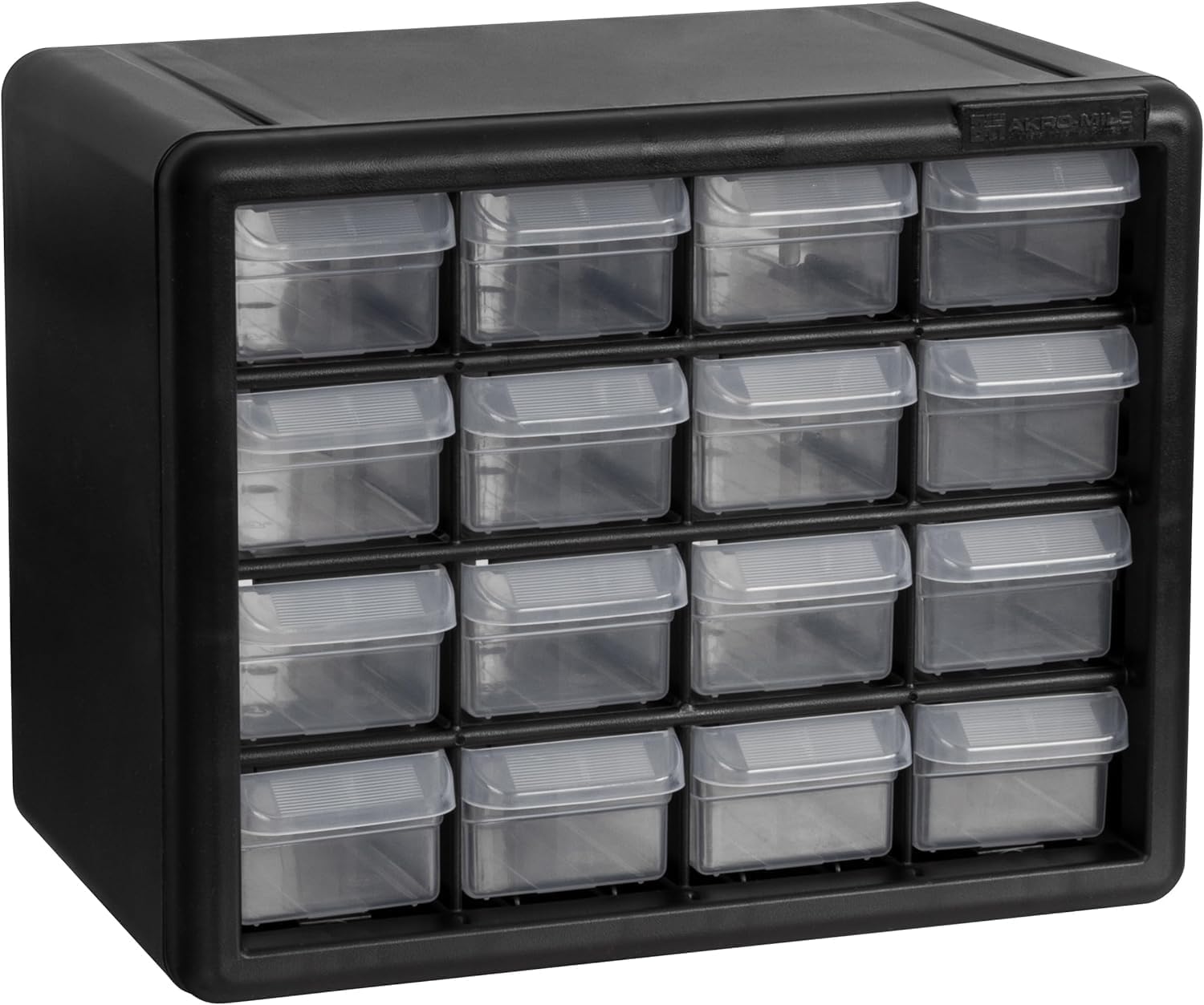 Akro-Mils 10116 16-Drawer Plastic Storage Cabinet | Hardware & Craft Organizer