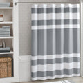 Madison Park Spa Waffle Shower Curtain – 3M Water Repellent, Grey, 72x84