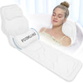 Full Body Bath Pillow – 5D Mesh Bathtub Mat with Lumbar Support