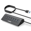 Jolof Store 7-Port USB 3.0 Hub | Powered Aluminium Extension Adapter