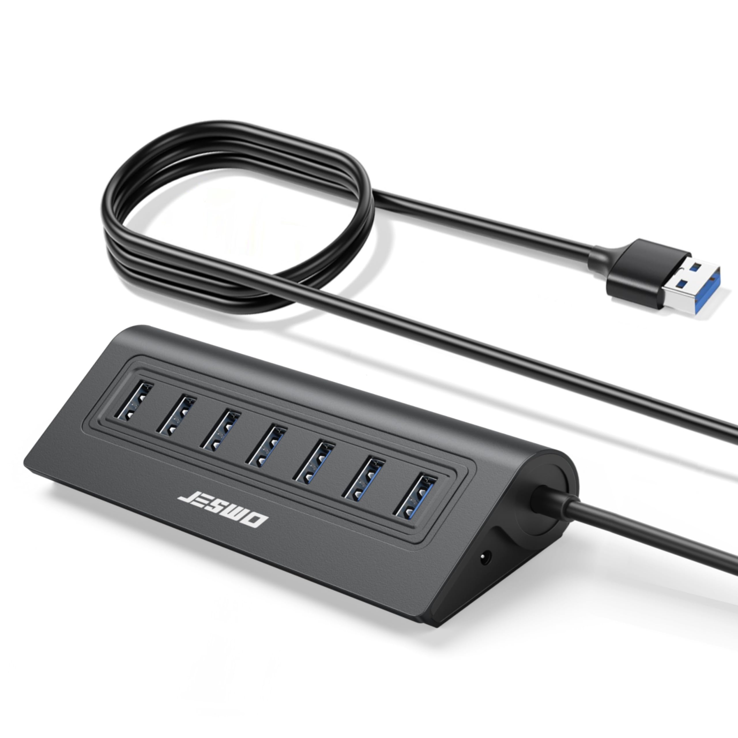 Jolof Store 7-Port USB 3.0 Hub | Powered Aluminium Extension Adapter