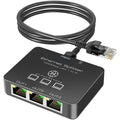KiWiBiRD 1 to 3 Ethernet Splitter – 1000Mbps Gigabit RJ45 Network Switch