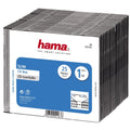 Hama Slim CD Jewel Case - Pack of 25 - Transparent & Black Storage