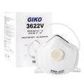 GIKO FFP2 Valved Dust Mask – 5-Layer Disposable Respirator (10 Pack)