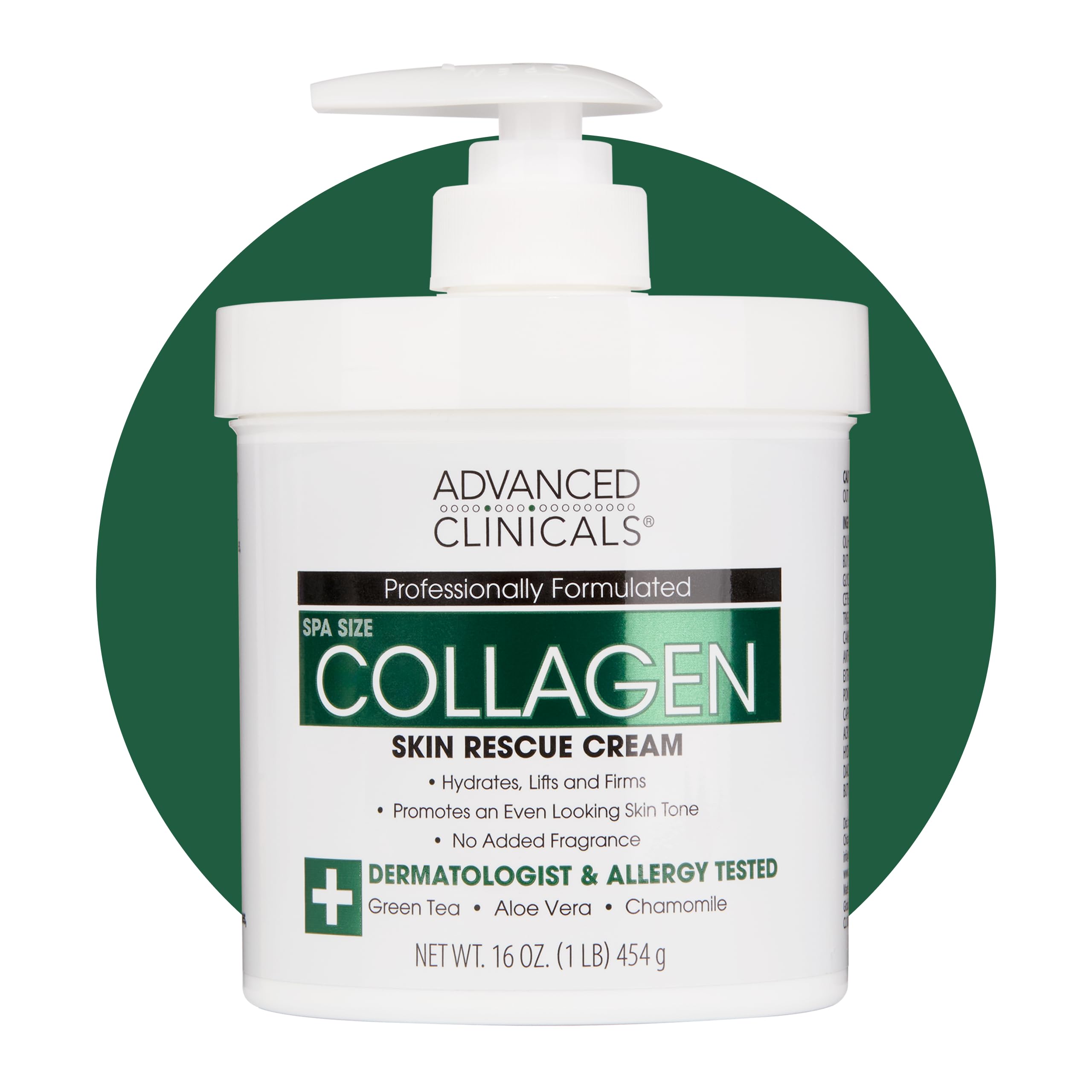 Advanced Clinicals Collagen Skin Rescue Lotion | Firming Body Cream