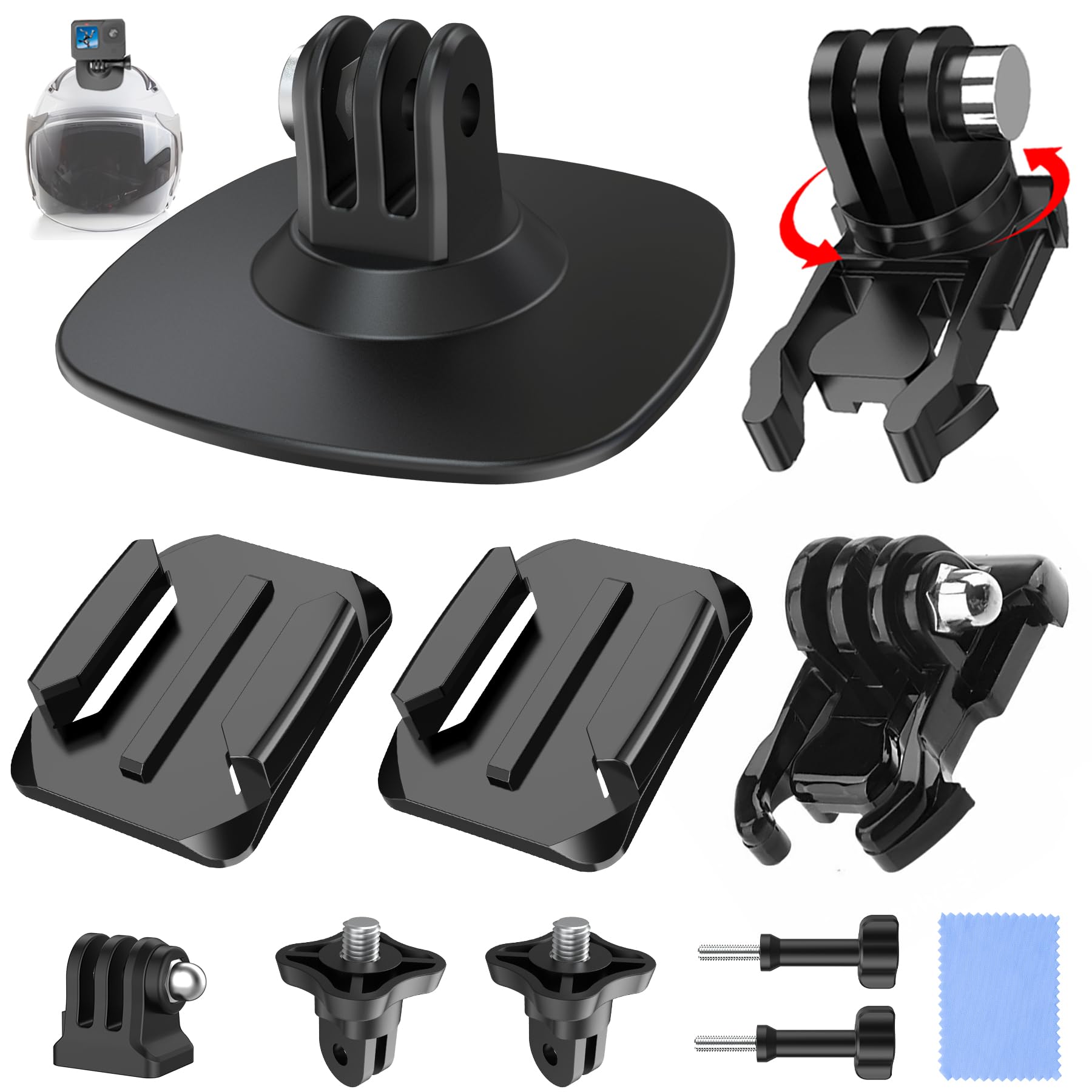 UNSTINCER 360° Action Camera Adhesive Mount for GoPro, DJI & Insta360