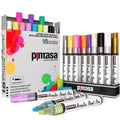 PINTASA Dual Tip Acrylic Paint Pens - 18 Quick Dry Rock Markers Set