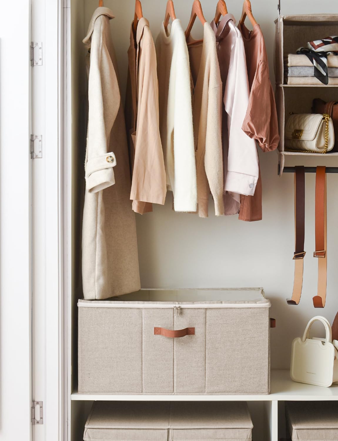 StorageWorks Extra Large Fabric Shoe Organizer with Adjustable Dividers