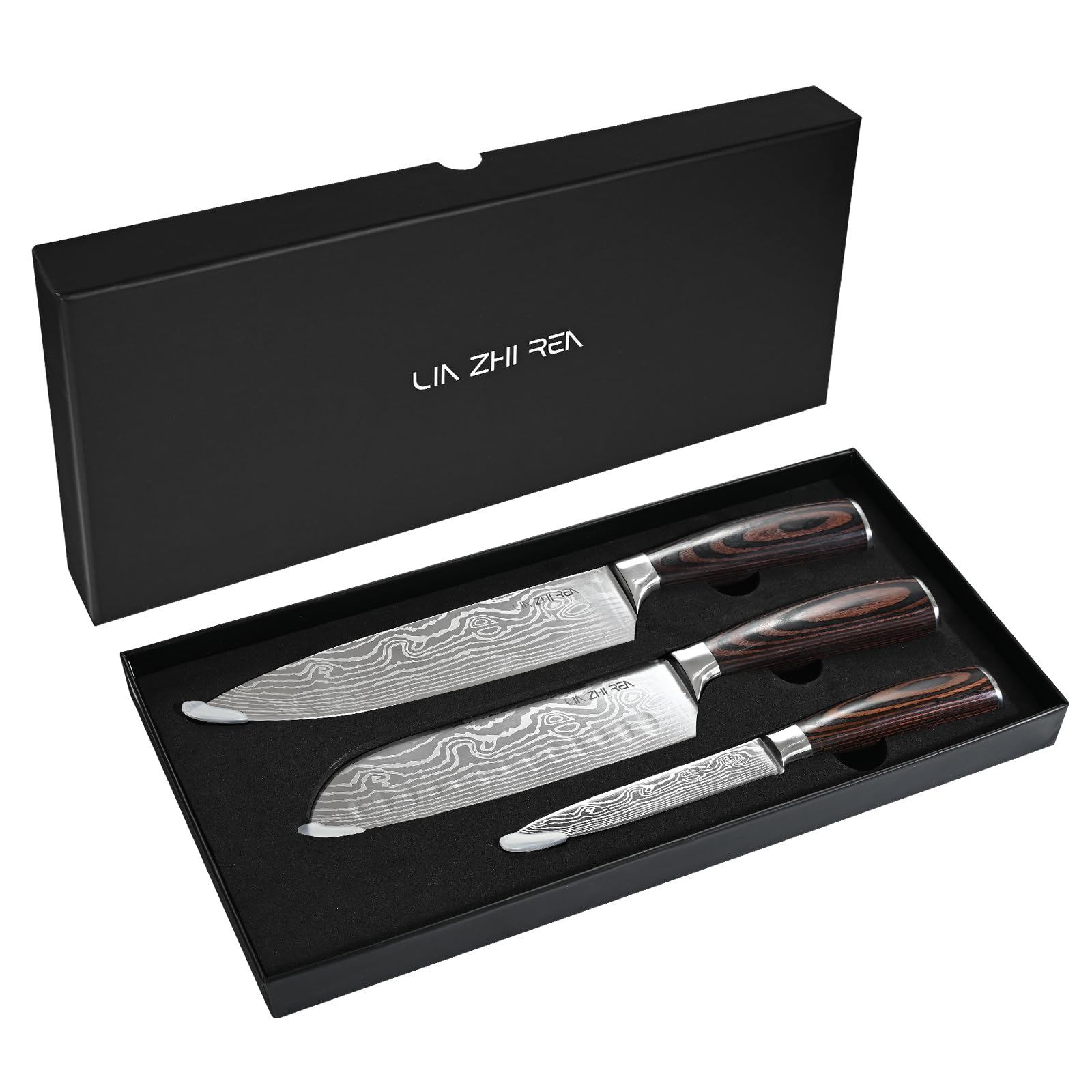 LIN ZHI REN 3-Piece Kitchen Knife Set | High Carbon Stainless Steel