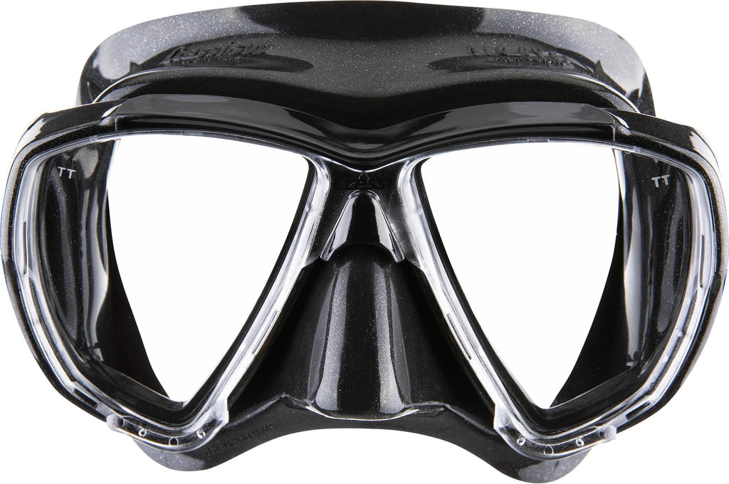 Cressi Big Eyes & Alpha Ultra Dry Snorkel Set – Diving Mask Combo, Black