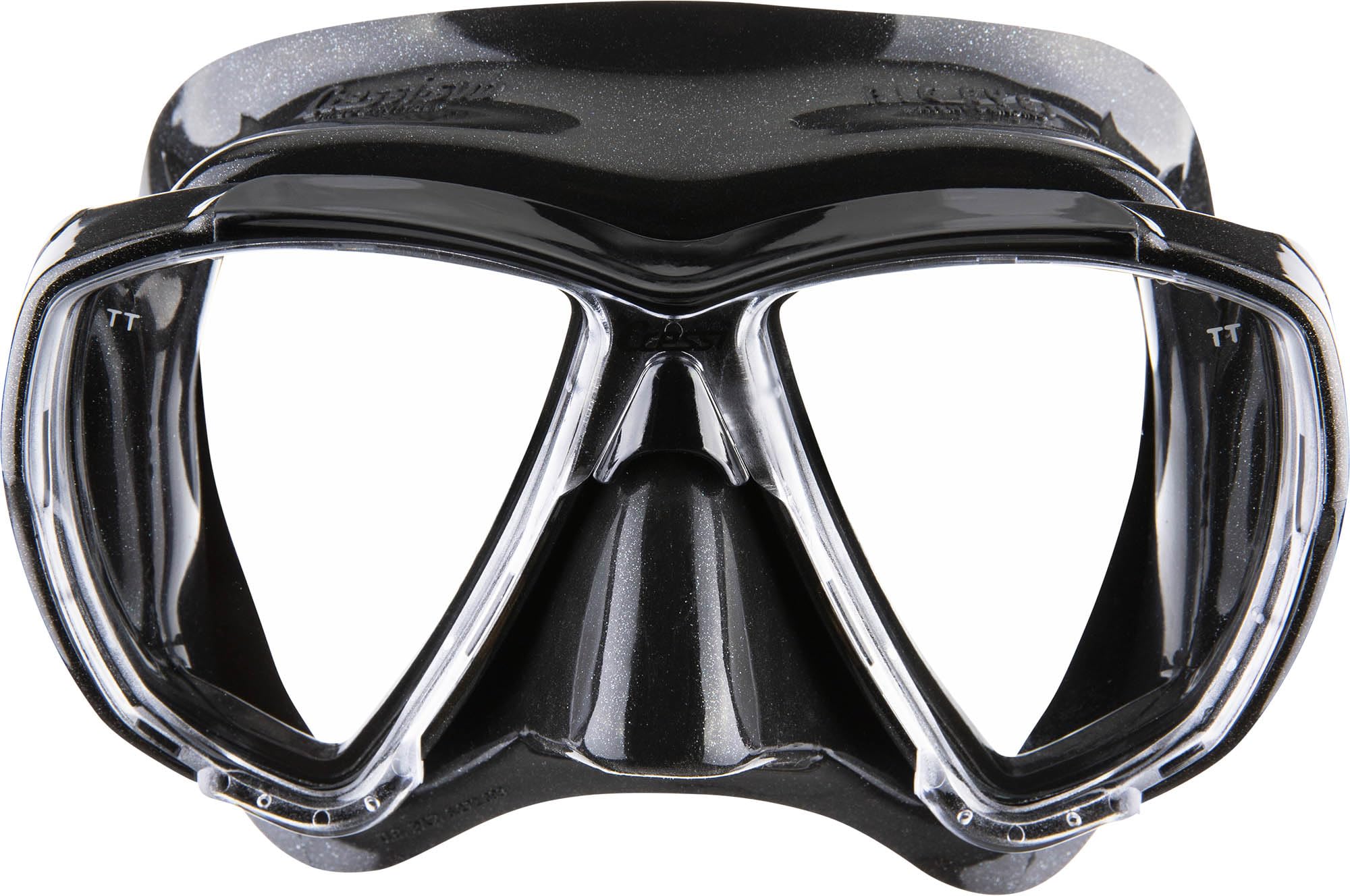 Cressi Big Eyes & Alpha Ultra Dry Snorkel Set – Diving Mask Combo, Black