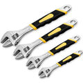 WAIZHIUA 4-Piece Adjustable Spanner Set | 150-310mm Ergonomic Wrenches