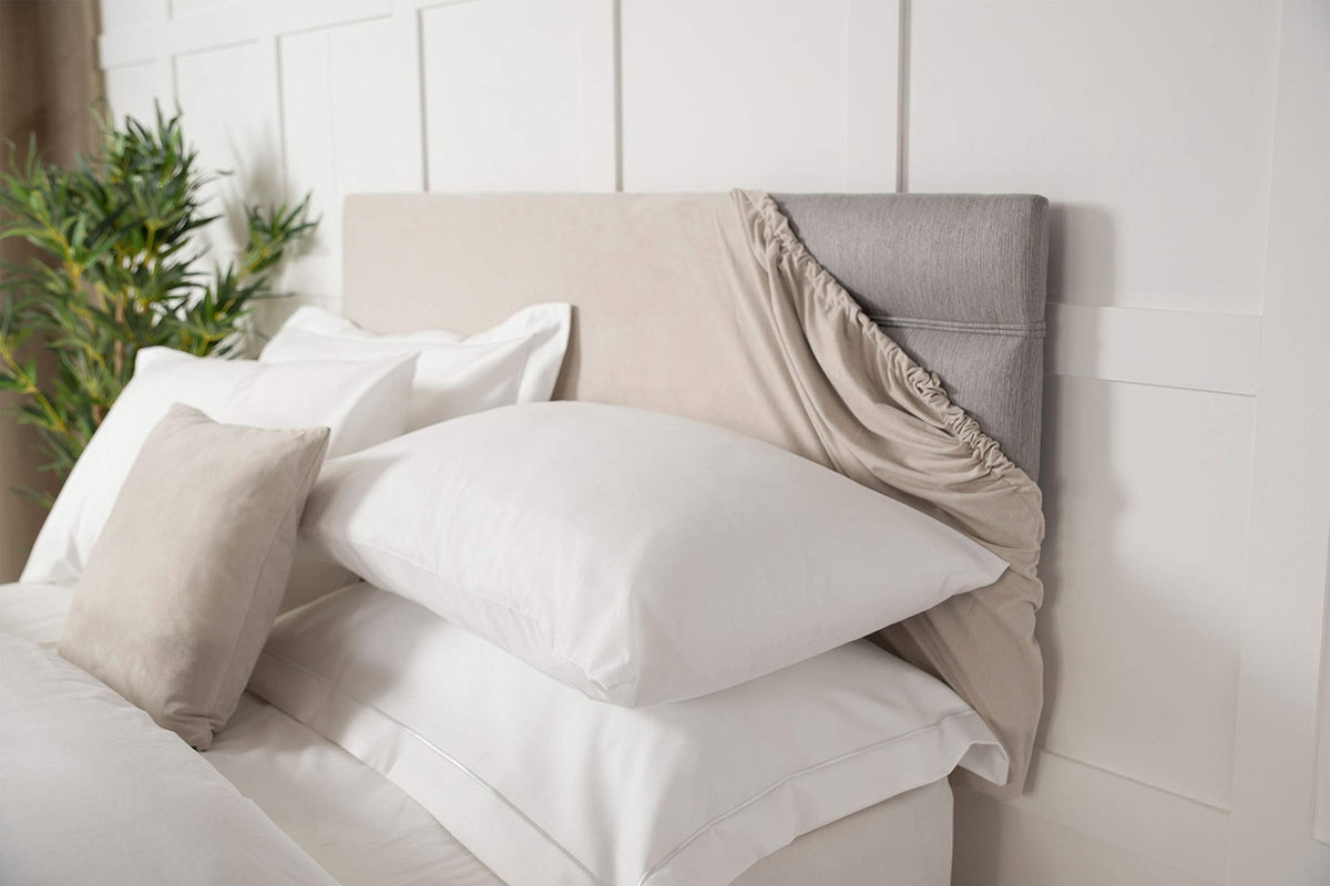 Belledorm Faux Suede Headboard Cover Linen, Double