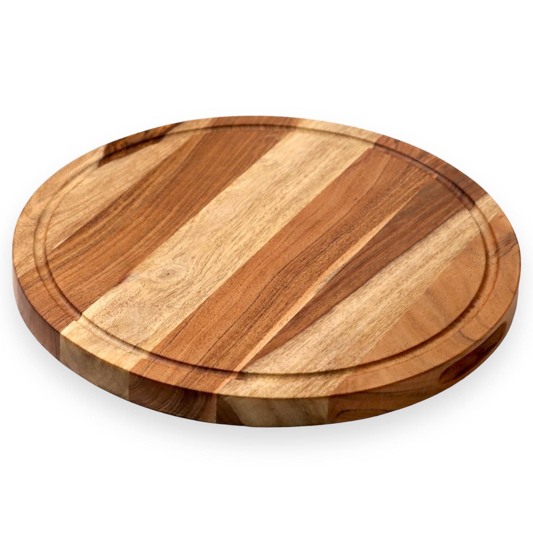 Vesta Homes Acacia Wood Round Chopping Board - 38cm Charcuterie Board