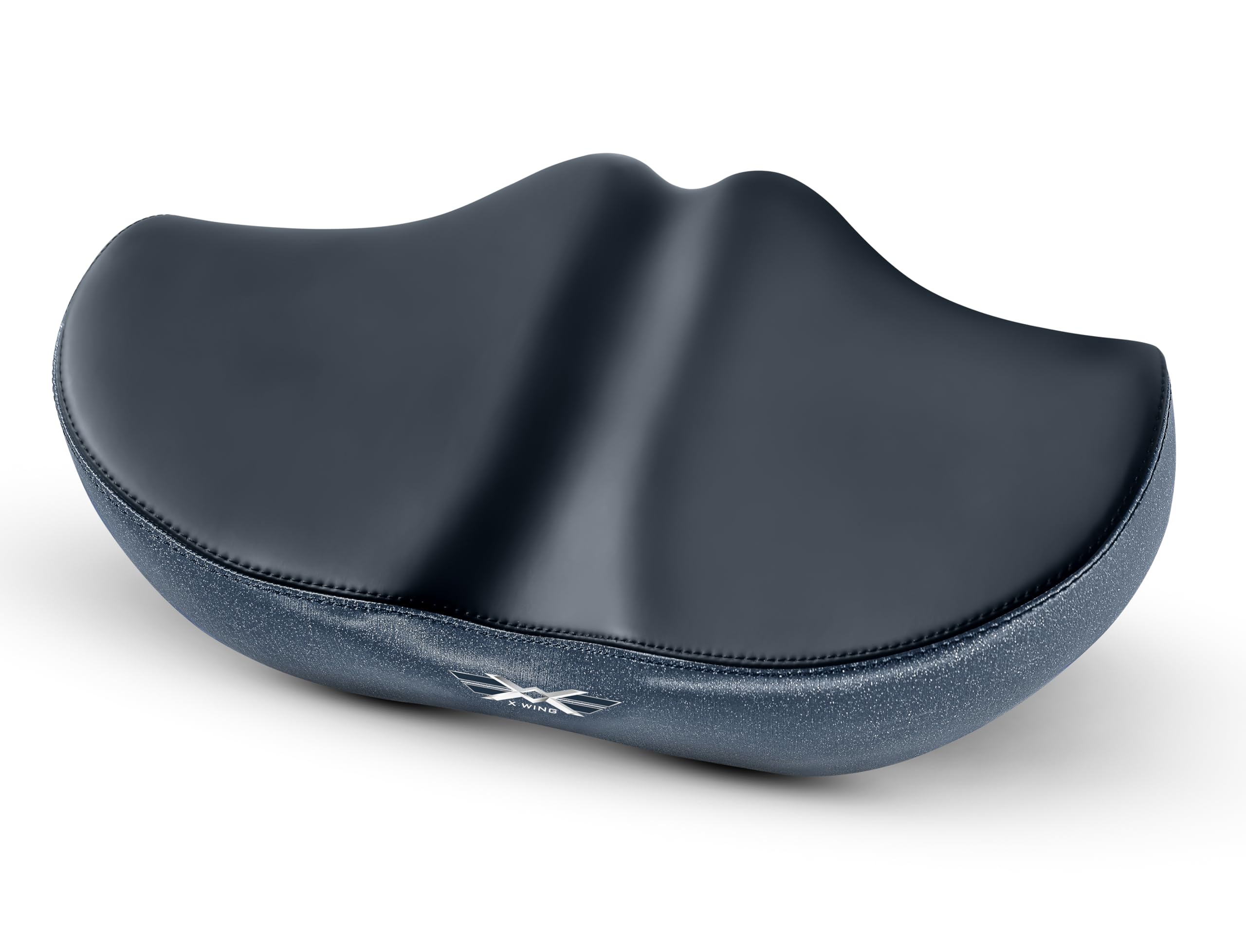 X Wing Noseless Bike Seat - Ergonomic Wide Saddle for Electric Bikes