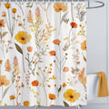 LIVETTY Floral Shower Curtain – 180x180cm Waterproof Quick-Dry Fabric