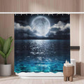Full Moon Sea Shower Curtain – Mold Resistant Polyester