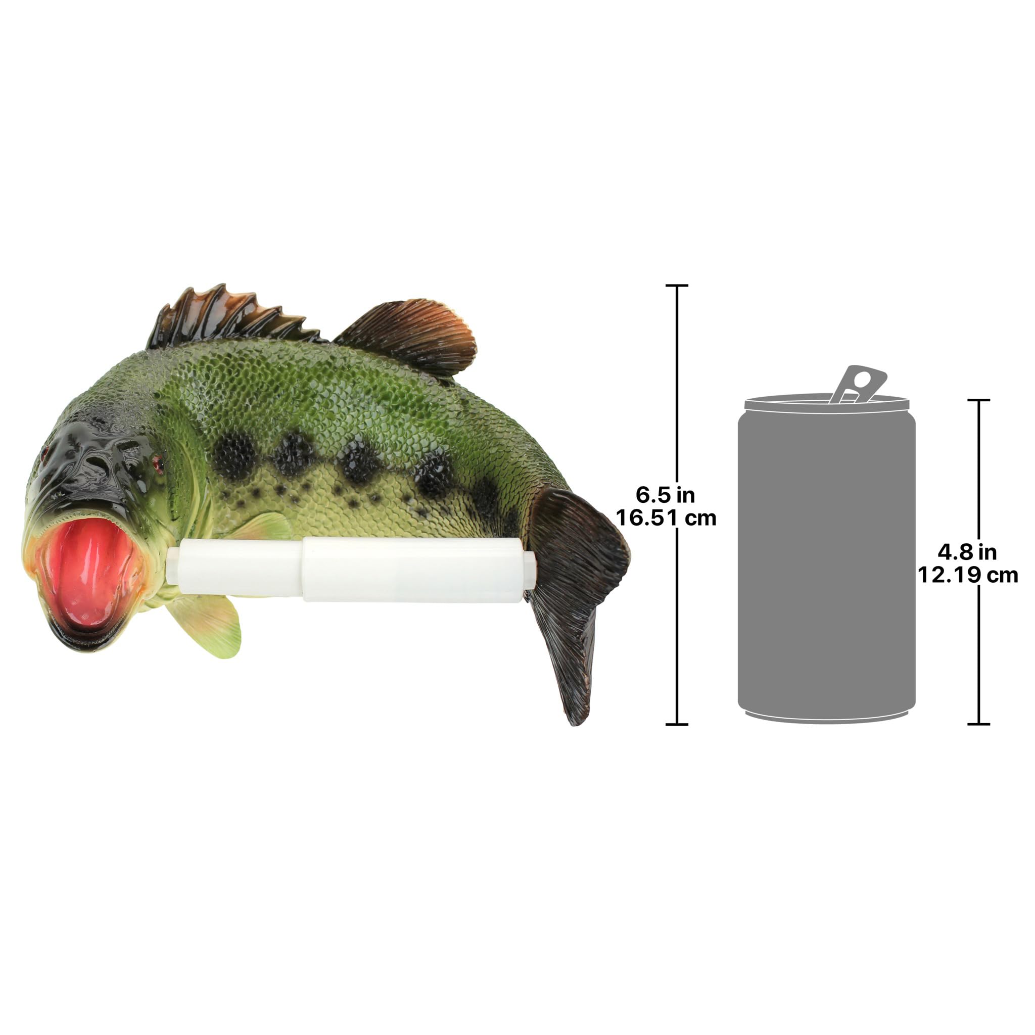 Design Toscano Reeling Trout Toilet Paper Holder - Rustic Fishing Decor