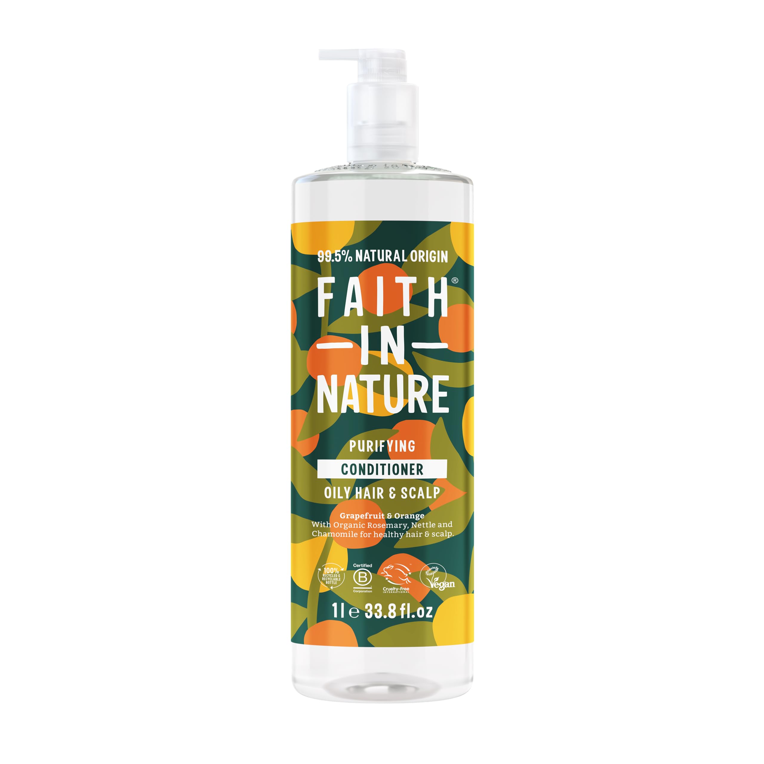 Faith In Nature Grapefruit & Orange Conditioner - 1L Purifying for Oily Hair