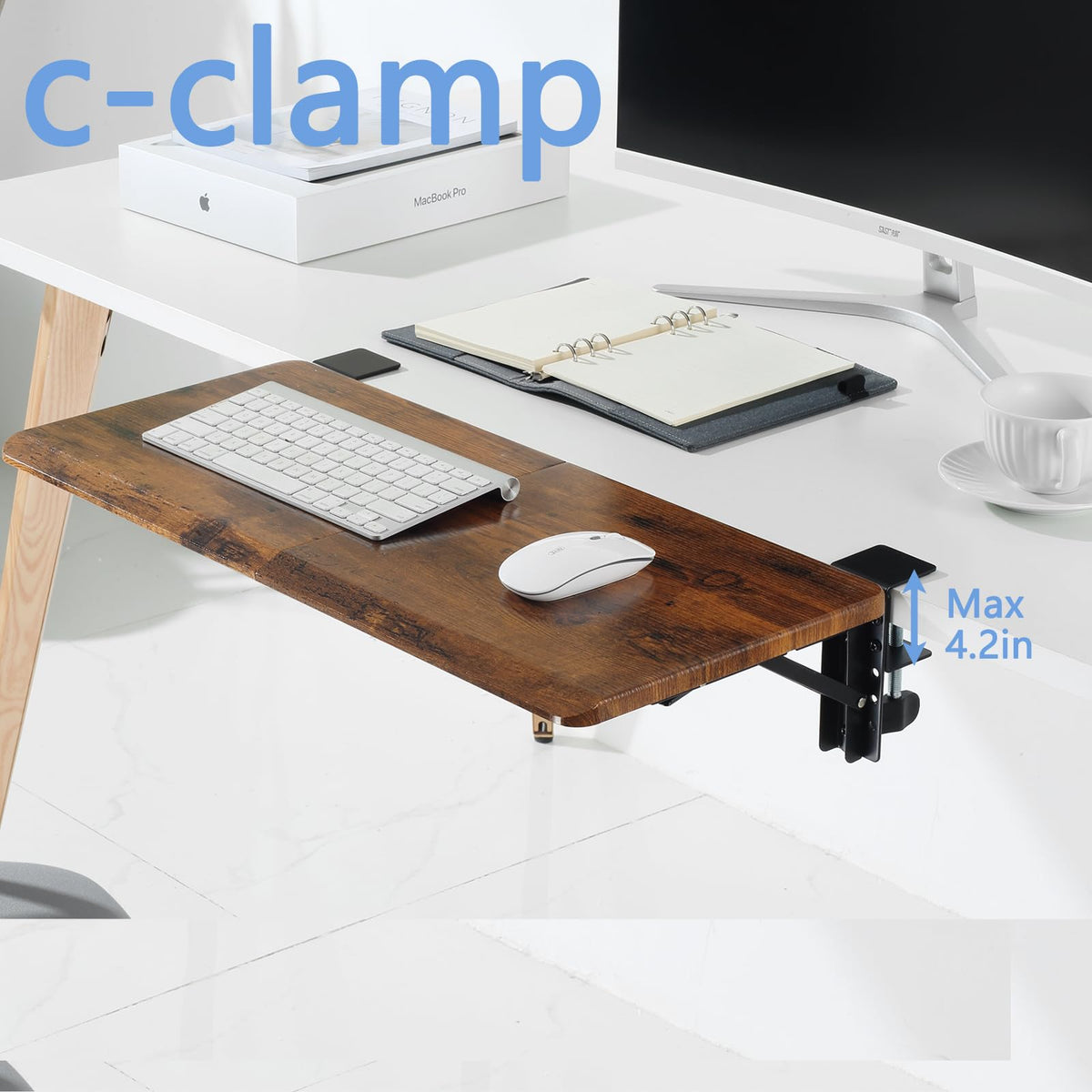 ETHU Foldable Desk Extender Tray 68x29cm - image 4