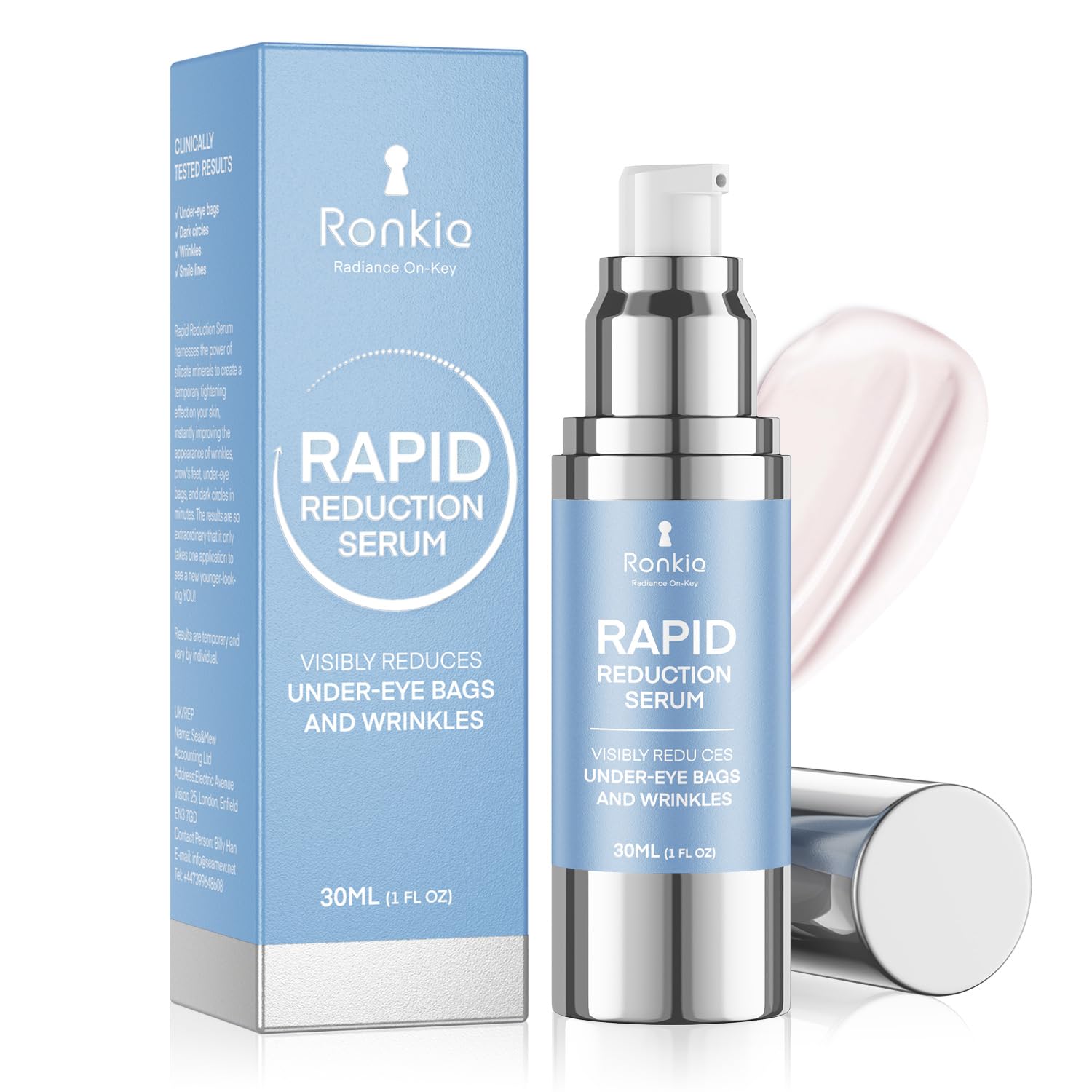 Instant Face and Eye Lift Cream - Rapid Wrinkle Serum 1oz